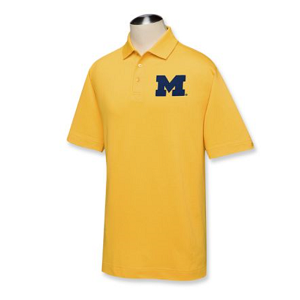 Michigan Wolverines Men's CB DryTec Championship Polo - College Gold